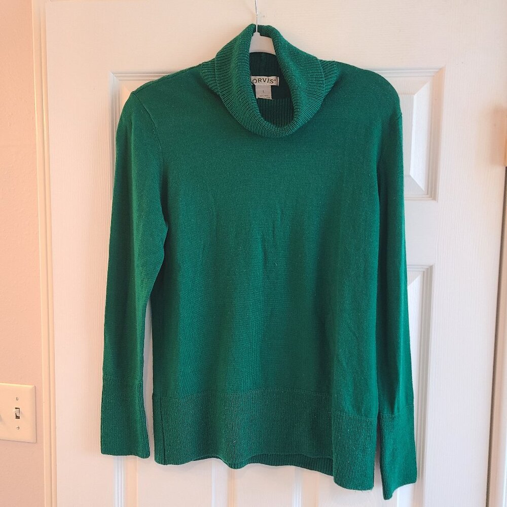 Orvis 100% Wool Turtleneck Sweater